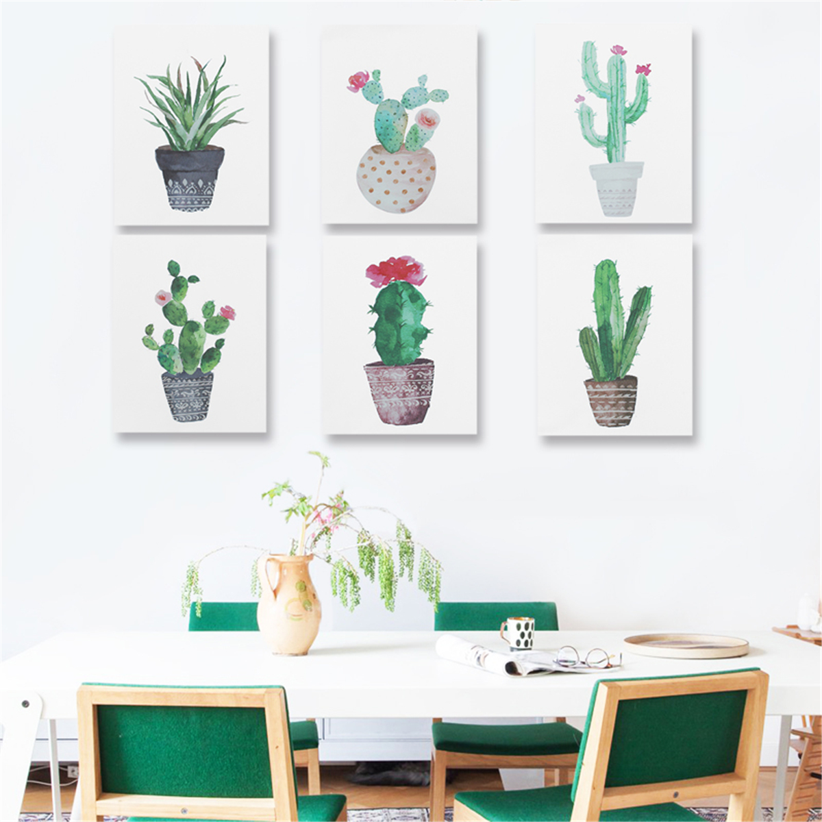 Watercolor-Cactus-Canvas-Painting-Unframed-Wall-mounted-Modern-Art-Painting-for-Living-Room-Bedroom--1867206-5