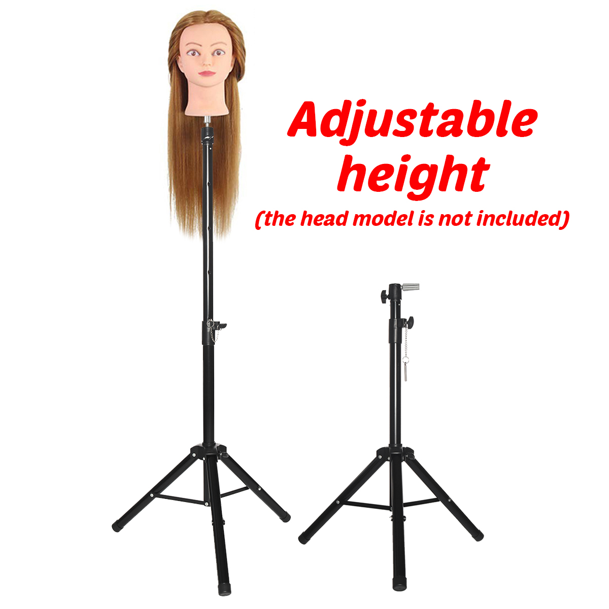 156m-Height-Adjustable-Cosmetology-Tripod-Wig-Stand-Holder-for-Doll-Head-Hairdressing-Training-1823100-2