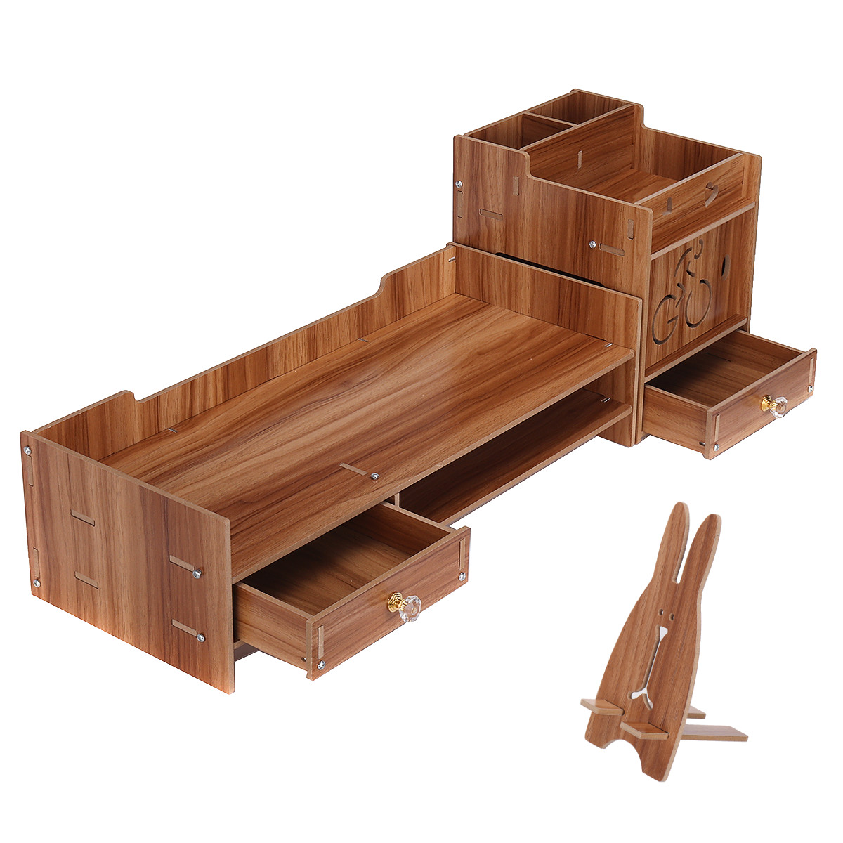 49X20X135cm-Multifunctional-Wooden-Monitor-Riser-Stand-Desktop-Holder-File-Storage-Drawer-for-iMac-1794496-2