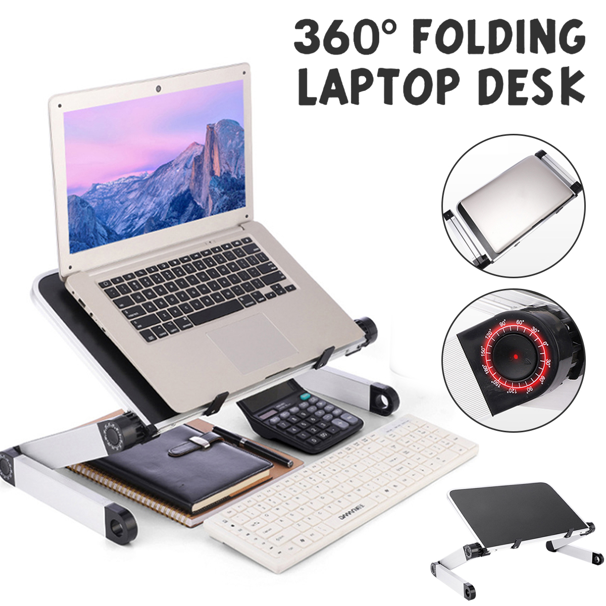 5026cm-Enlarge-Foldable-with-Cooling-Fan-Hole-Aluminum-Laptop-Computer-Desk-Table-TV-Bed-Computer-Ma-1700717-1