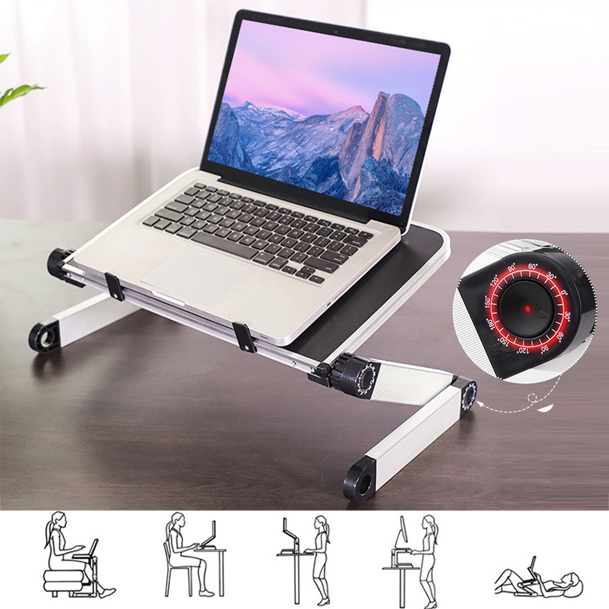 5026cm-Enlarge-Foldable-with-Cooling-Fan-Hole-Aluminum-Laptop-Computer-Desk-Table-TV-Bed-Computer-Ma-1700717-2