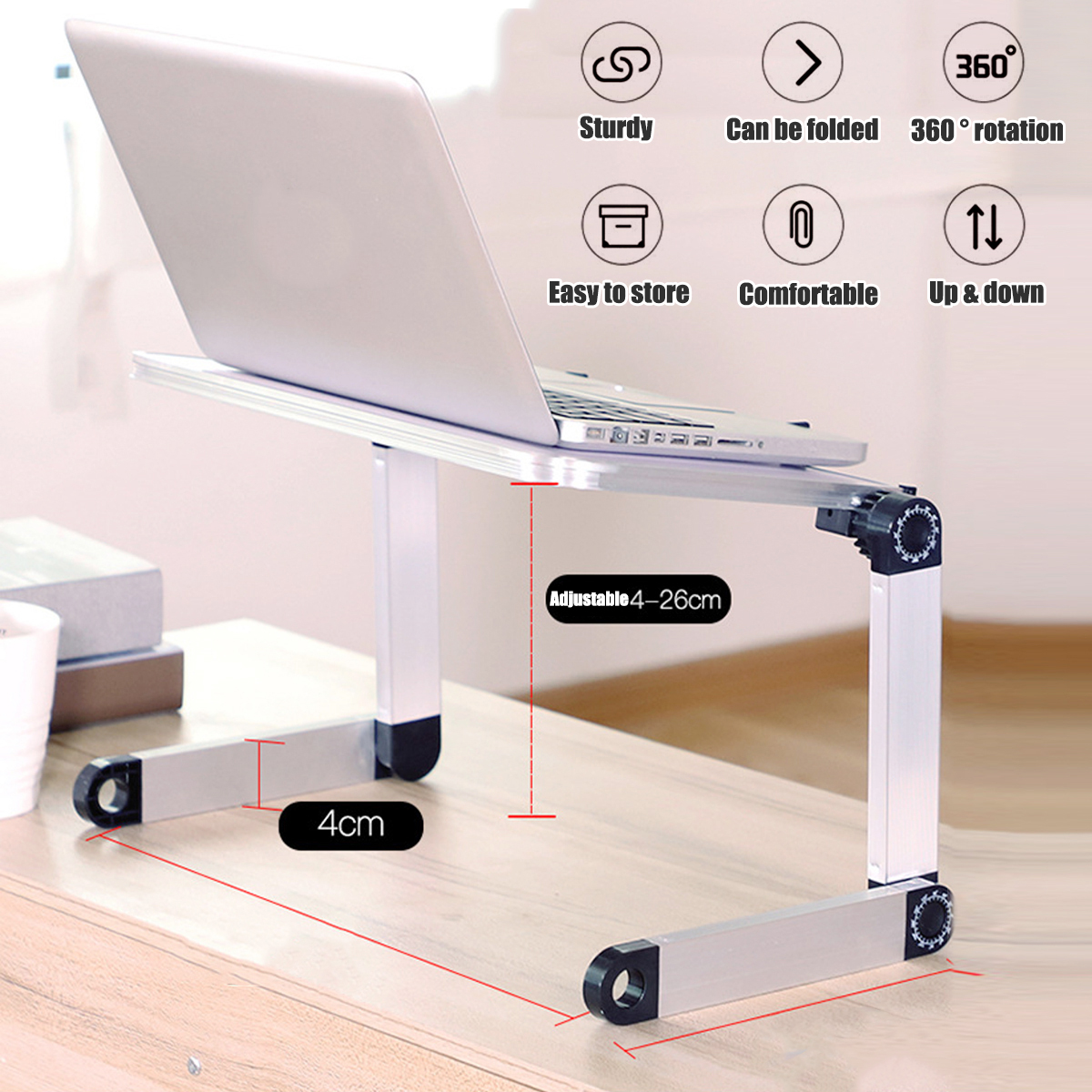 5026cm-Enlarge-Foldable-with-Cooling-Fan-Hole-Aluminum-Laptop-Computer-Desk-Table-TV-Bed-Computer-Ma-1700717-3