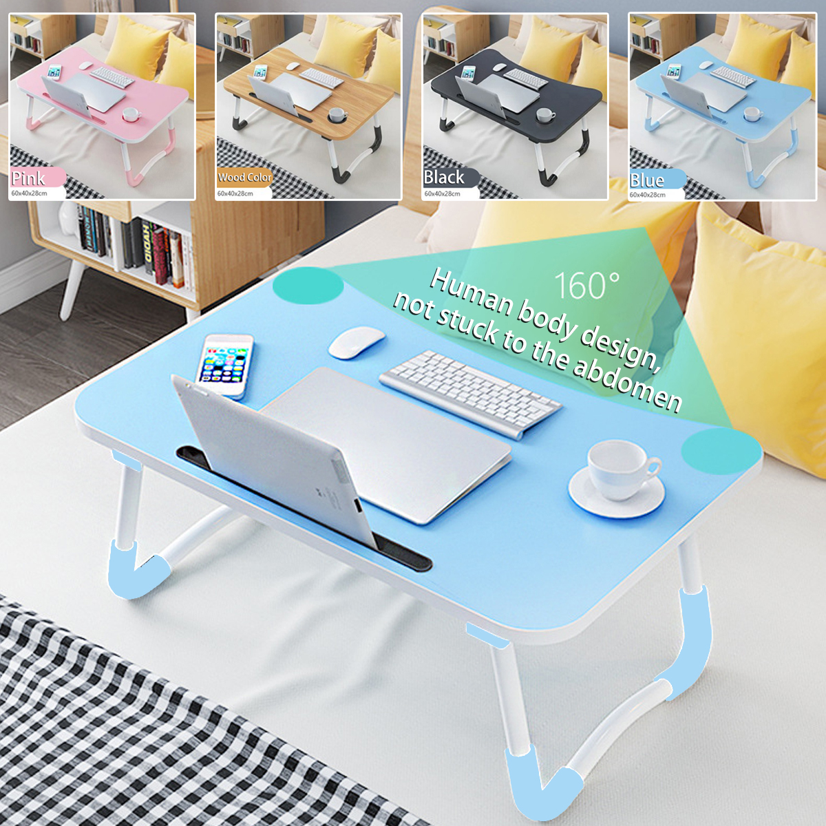 60x40cm-Enlarge-Foldable-with-Cup-Hole-Computer-Laptop-Desk-Table-TV-Bed-Computer-Mackbook-Desktop-H-1672242-1