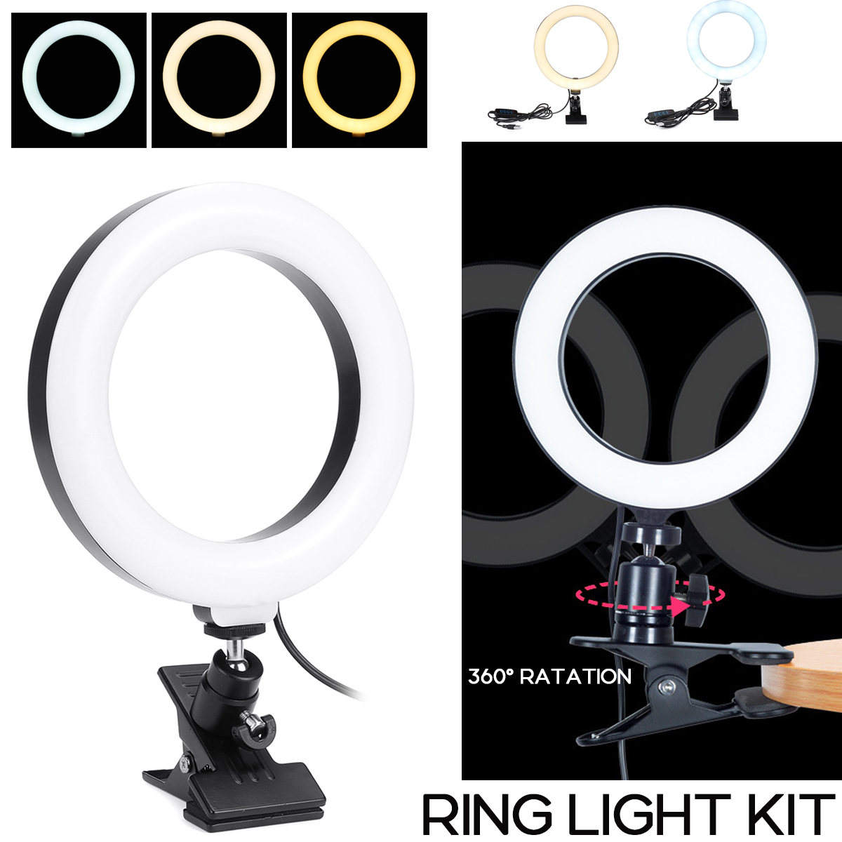 68-inch-Dektop-Fill-Light-Lamp-2800-7200K-360deg-Rotation-Portable-Selfie-Ring-Light-1861032-2