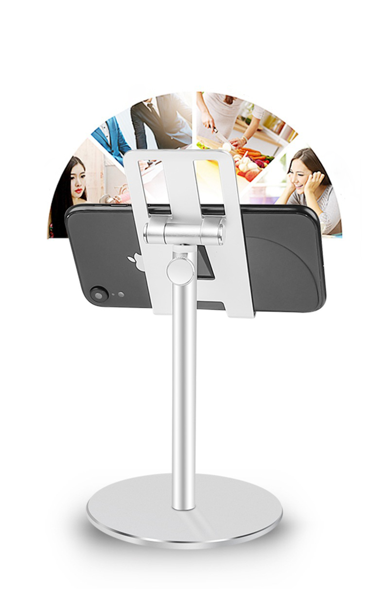 Bakeey-180-Degree-Up-Down-Height-Adjustable-Aluminum-Alloy-Desktop-Phone-Holder-Tablet-Stand-for-Sma-1606189-3