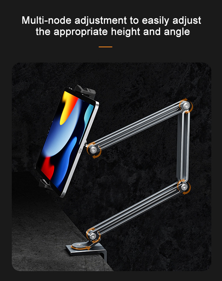 Bakeey-360deg-Degree-Rotation-Long-Arm-PhoneTablet-Holder-Three-Shaft-Design-Multi-Angle-Adjustable--1933927-3