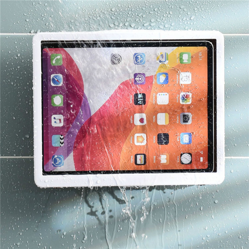Bakeey-360deg-Rotation-HD-Touch-Screen-Waterproof-Tablet-Case-Punch-Free-Bathroom-Wall-Mounted-Holde-1885534-1