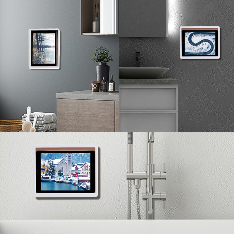 Bakeey-360deg-Rotation-HD-Touch-Screen-Waterproof-Tablet-Case-Punch-Free-Bathroom-Wall-Mounted-Holde-1885534-14