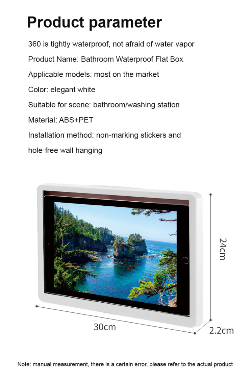Bakeey-360deg-Rotation-HD-Touch-Screen-Waterproof-Tablet-Case-Punch-Free-Bathroom-Wall-Mounted-Holde-1885534-15