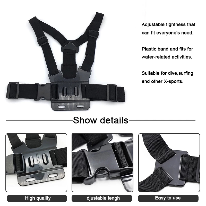 Bakeey-4-IN-1-Multifunctional-Chest-Strap-Mobile-Phone-Clip-Mount-Holder-for-Outdoor-Sport-Vlog-Vide-1823713-2