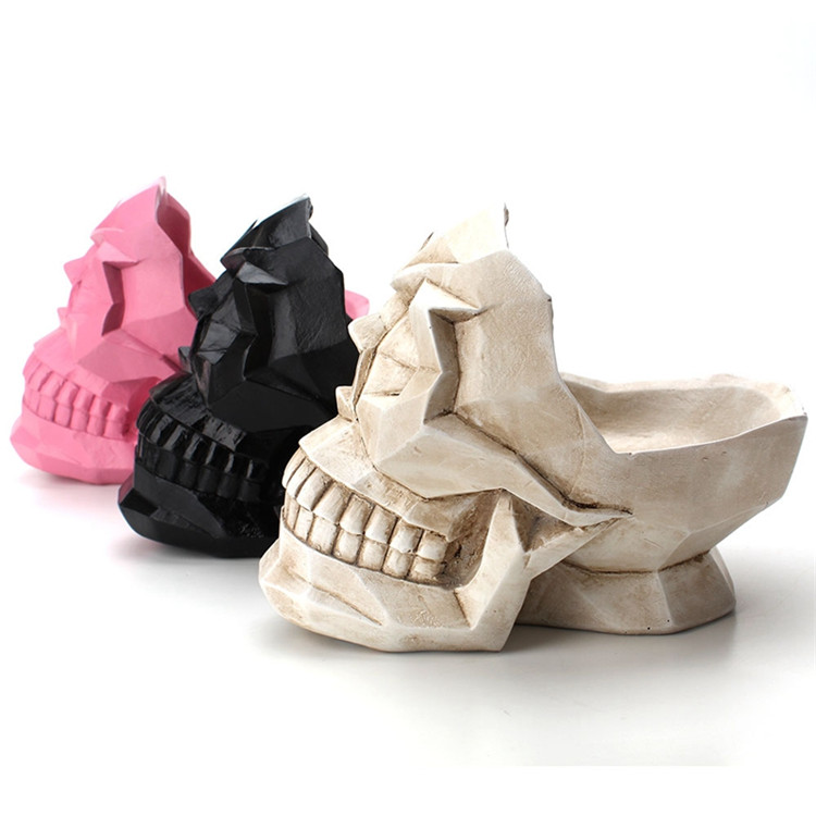 Bakeey-Abstract-Skull-Pattern-Resin-Desktop-Phone-Holder-Storage-Box-Office-Bar-Home-Crafts-Ornament-1634631-1