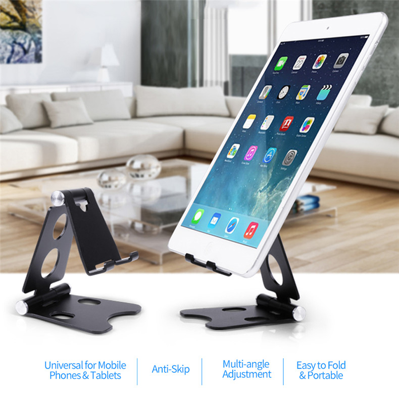 Bakeey-Aluminum-Alloy-Anti-Slip-Adjustable-Desktop-Phone-Holder-Stand-for-Mobile-Phone-For-iPad-1287008-1