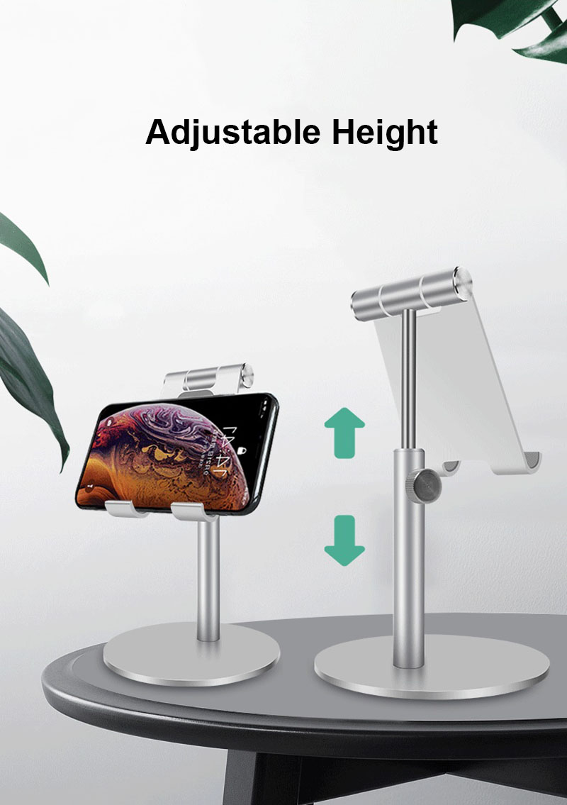 Bakeey-Aluminum-Alloy-Height-Adjustable-360-Degree-Rotation-Phone-Holder-Tablet-Stand-For-4-11-Inch--1496185-4