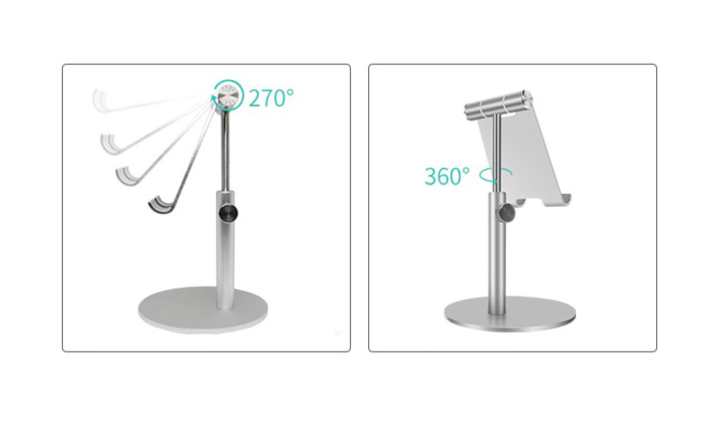 Bakeey-Aluminum-Alloy-Height-Adjustable-360-Degree-Rotation-Phone-Holder-Tablet-Stand-For-4-11-Inch--1496185-5