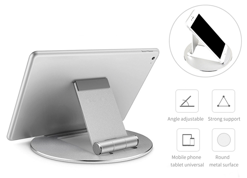 Bakeey-Aluminum-Alloy-Tablet--Phone-Holder-Portable-Foldable-Online-Learning-Live-Streaming-Desktop--1809512-4