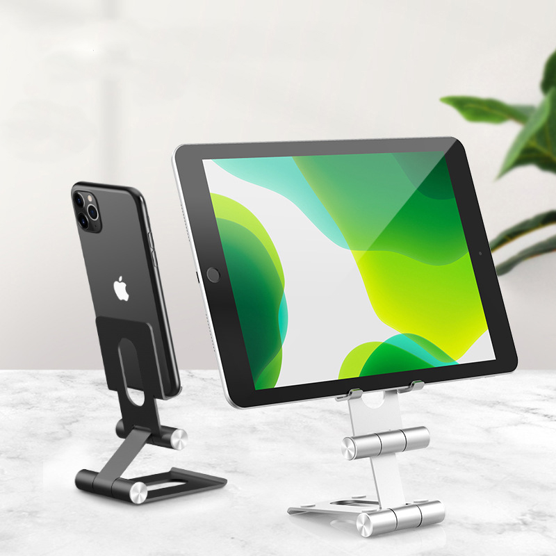 Bakeey-Aluminum-Desktop-Foldable-Double-Support-Phone-Holder-Tablet-Stand-For-40-79-Inch-Smart-Phone-1669555-1