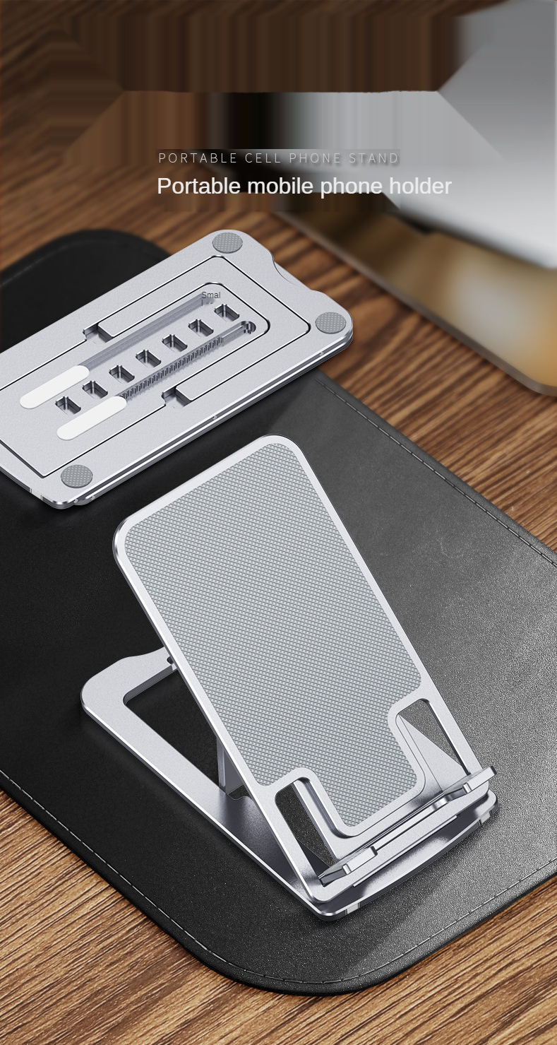 Bakeey-Foldable-Desktop-PhoneTablet-Holder-Aluminum-Alloy-Online-Learning-Live-Streaming-Adjustable--1934732-1
