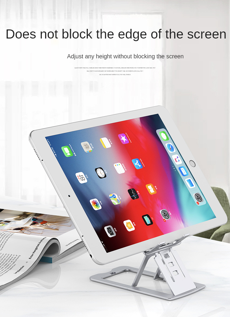 Bakeey-Foldable-Desktop-PhoneTablet-Holder-Aluminum-Alloy-Online-Learning-Live-Streaming-Adjustable--1934732-13