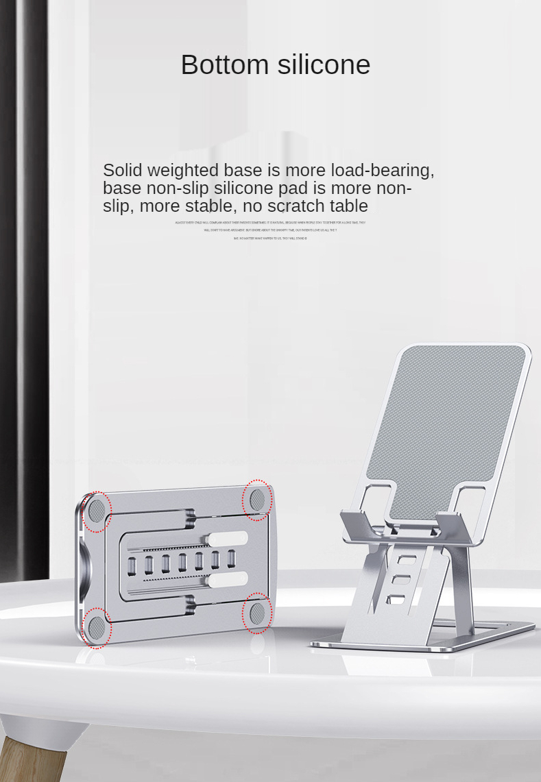 Bakeey-Foldable-Desktop-PhoneTablet-Holder-Aluminum-Alloy-Online-Learning-Live-Streaming-Adjustable--1934732-4