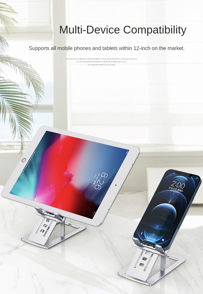 Bakeey-Foldable-Desktop-PhoneTablet-Holder-Aluminum-Alloy-Online-Learning-Live-Streaming-Adjustable--1934732-10