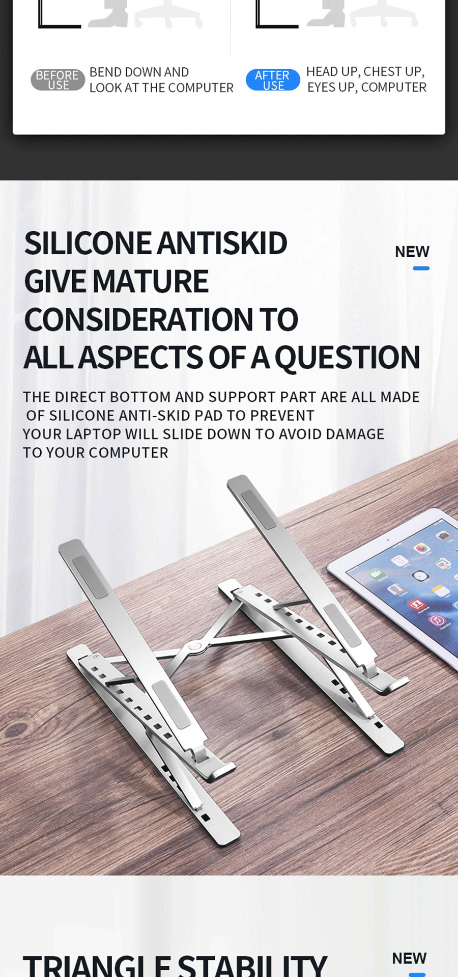 Bakeey-Foldable-Double-Layer-Multiple-Gear-Height-Adjustment-Aluminium-Alloy-Macbook-Stand-Bracket-H-1921306-5