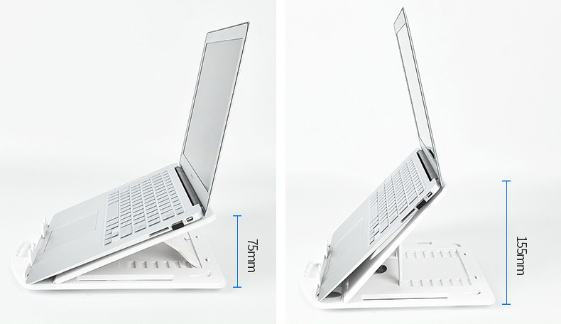 Bakeey-Foldable-Height-Adjustable-Telecommuting-Macbook-Laptop-Heat-Dissipation-Stand-With-Phone-Hol-1711601-5