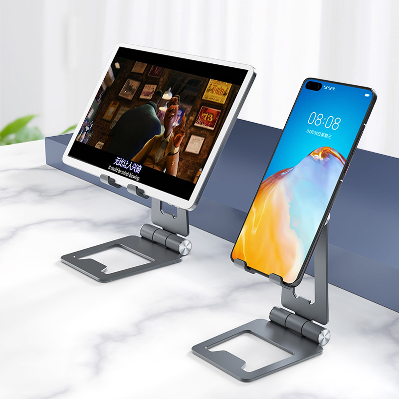 Bakeey-Folding-Desktop-Holder-Aluminum-alloy-Tablet-Bracket-For-iPhone-13-Pro-Max-13-Mini-For-Samsun-1931972-4