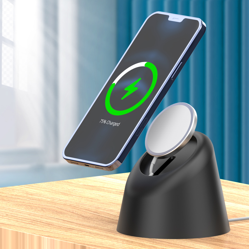 Bakeey-MagSafe-Wireless-Charger-Silicone-Base-Stand-Bracket-Mount-Desktop-Holder-for-iPhone-12-Serie-1786088-8