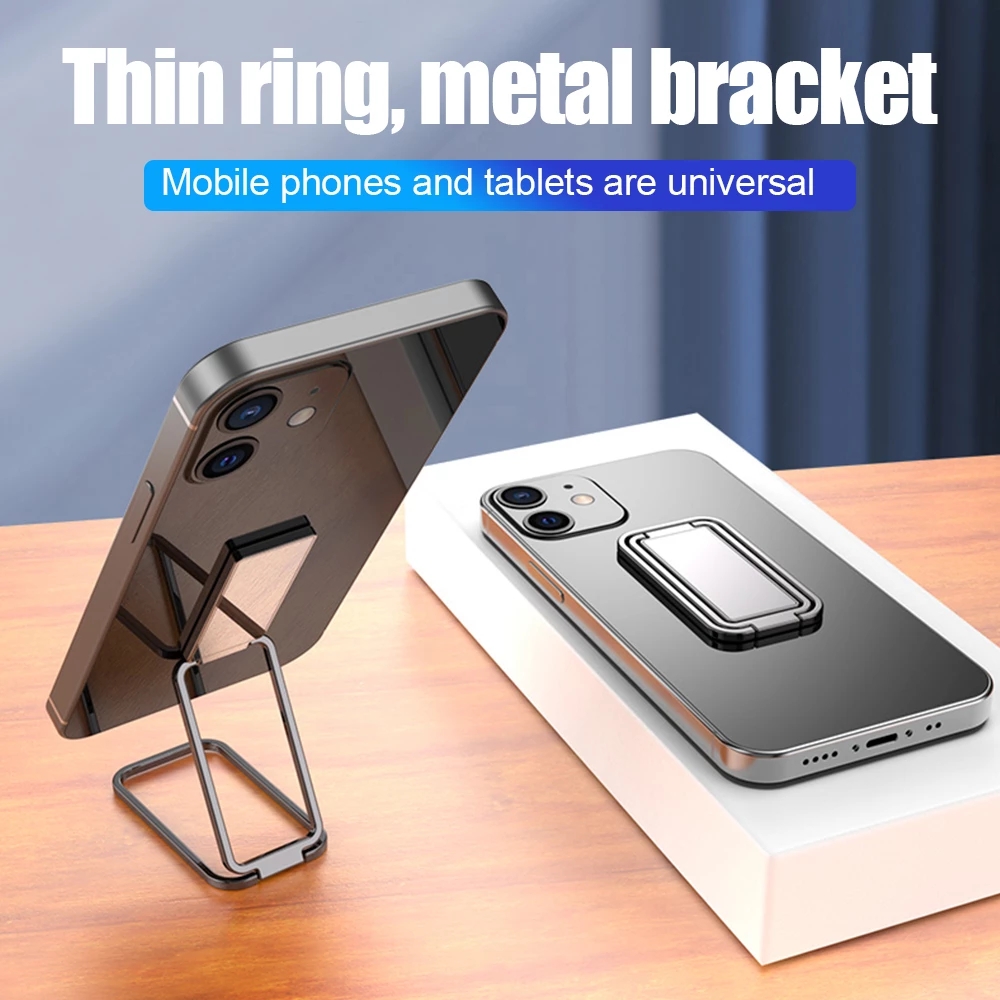 Bakeey-Mini-Multifunctional-Folding-Magnetic-Desktop-Holder-Stand-Phone-Ring-Holder-for-iPhone-12-PO-1843421-6