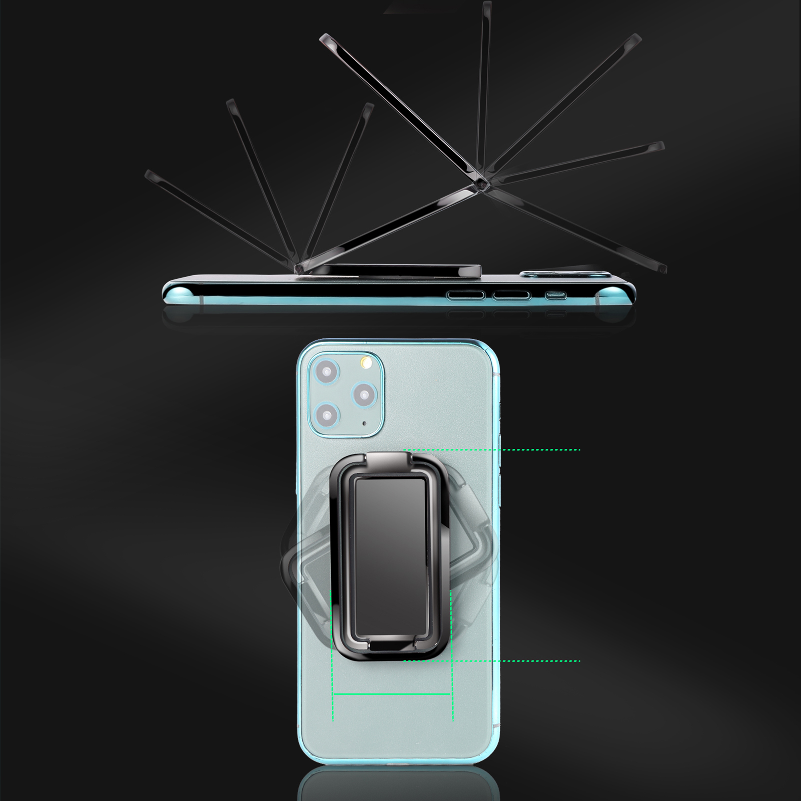 Bakeey-Mini-Multifunctional-Folding-Magnetic-Desktop-Holder-Stand-Phone-Ring-Holder-for-iPhone-12-PO-1843421-7