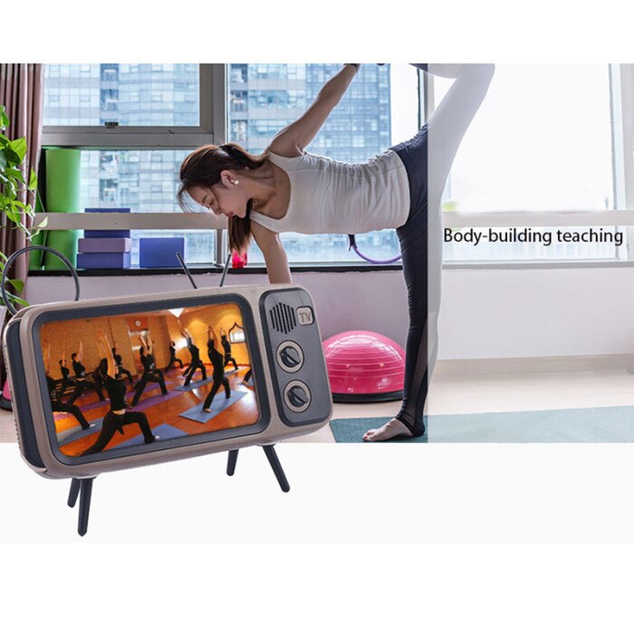 Bakeey-Mini-Retro-TV-Pattern-Desktop-Cell-Phone-Stand-Holder-Lazy-Bracket-Compatible-with-Mobile-Pho-1579325-6