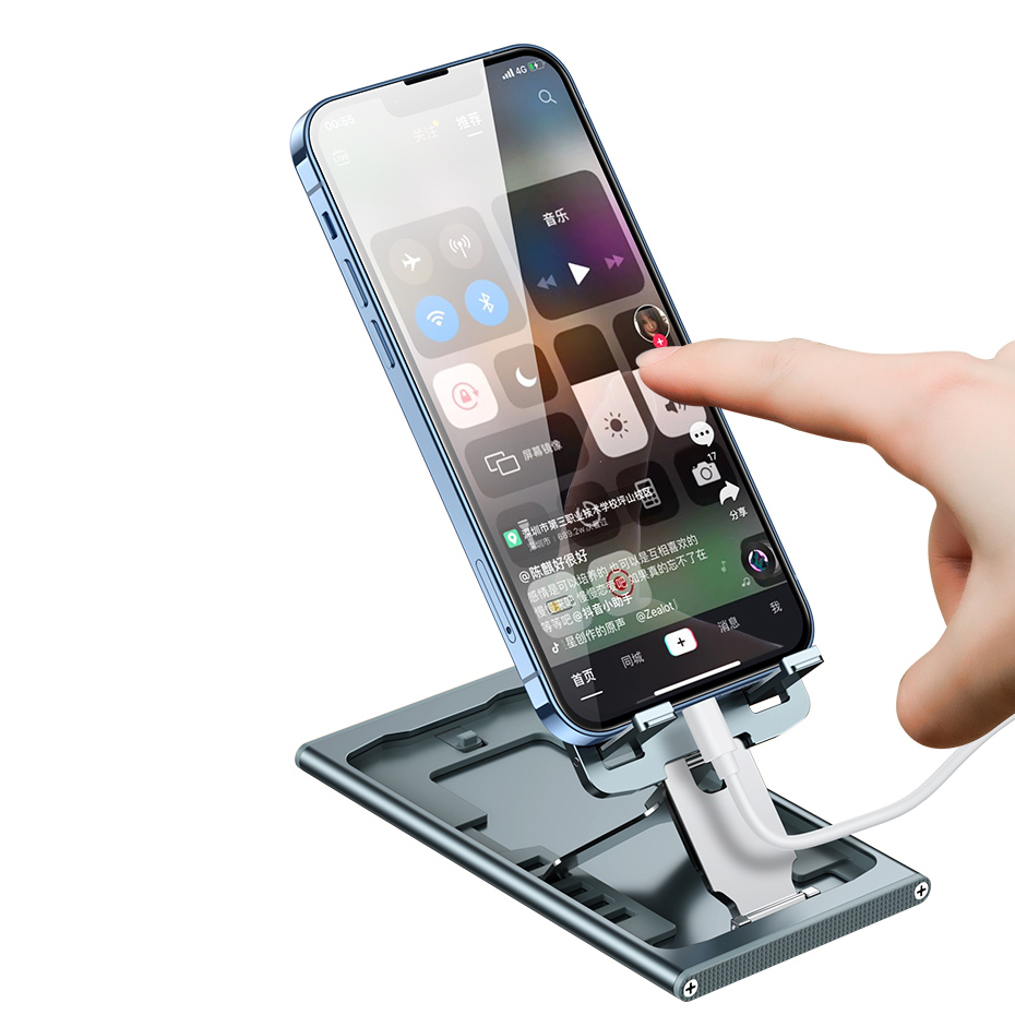 Bakeey-Multi-Angle-Adjustment-Aluminum-Alloy-TabletPhone-Holder-Portable-Folding-Online-Learning-Liv-1925387-6