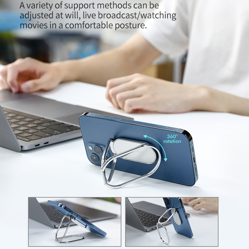 Bakeey-Multifunction-Phone-Holder-Mini-Folding-Metal-Desktop-Bracket-Support-Car-Magnetic-Suction-Ce-1802244-3