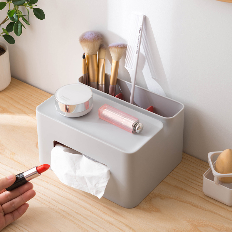 Bakeey-Multifunctional-Dressing-Table-Desktop-Tissue-Paper-Box-Articles-Classification-Organizer-Box-1777019-9