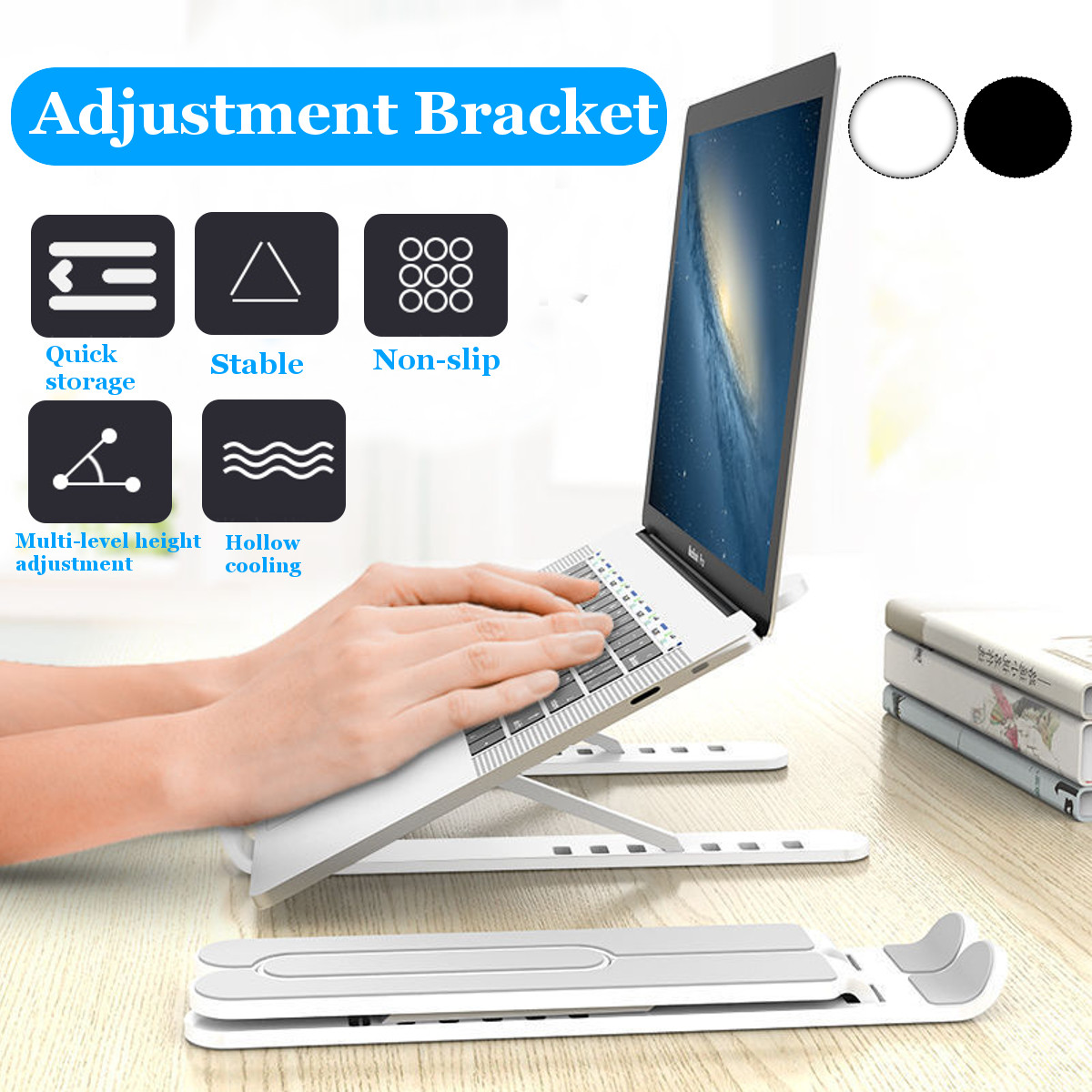 Bakeey-P1-Pro-Portable-Aluminum-Foldable-Height-Adjustable-Stand-Heat-Dissipation-For-Macbook-Laptop-1678262-1