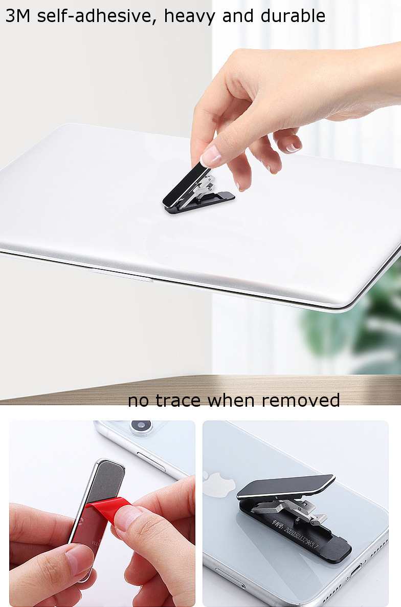 Bakeey-Portable-Folding-Hidden-Type-Lazy-Phone-Desktop-Holder-Aluminum-Alloy-Stand-Back-Stick-Mobile-1786338-4