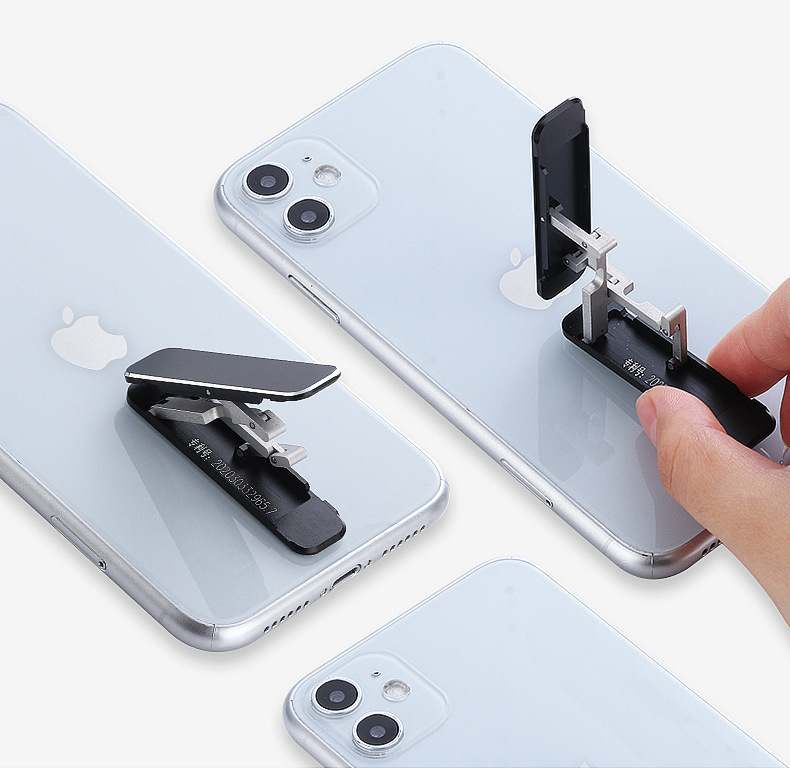 Bakeey-Portable-Folding-Hidden-Type-Lazy-Phone-Desktop-Holder-Aluminum-Alloy-Stand-Back-Stick-Mobile-1786338-8