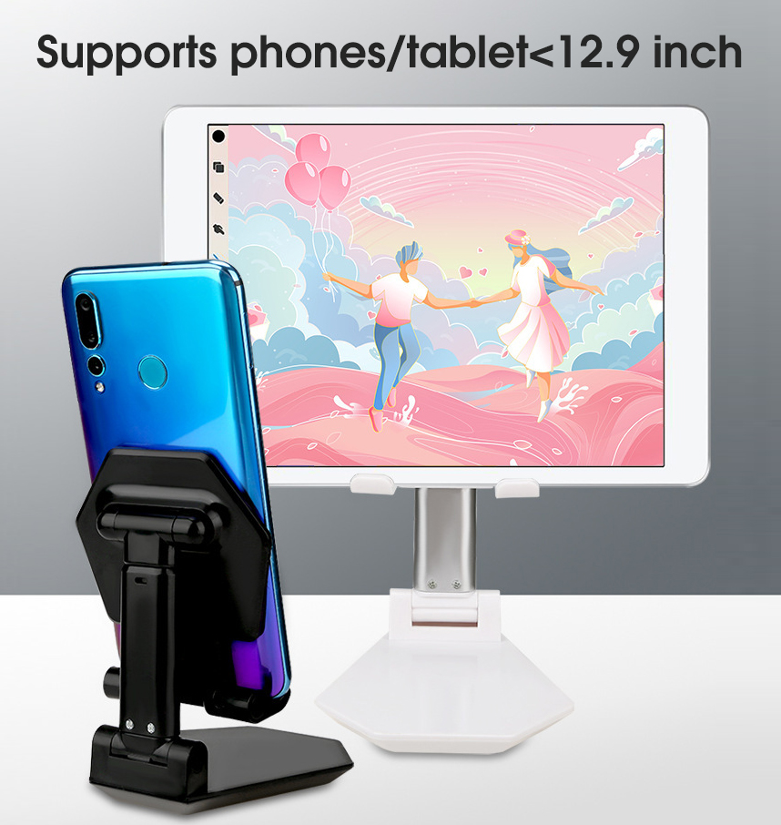 Bakeey-S6-Folding-Phone-Tablet-Holder-Telescopic-Height-Angle-Free-Adjustable-Desktop-Stand-Bracket--1905050-2