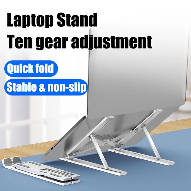 Bakeey-Universal-10-Gear-Height-Adjustable-Heat-Dissipation-ABS-Macbook-Desktop-Stand-Holder-for-10--1769392-3