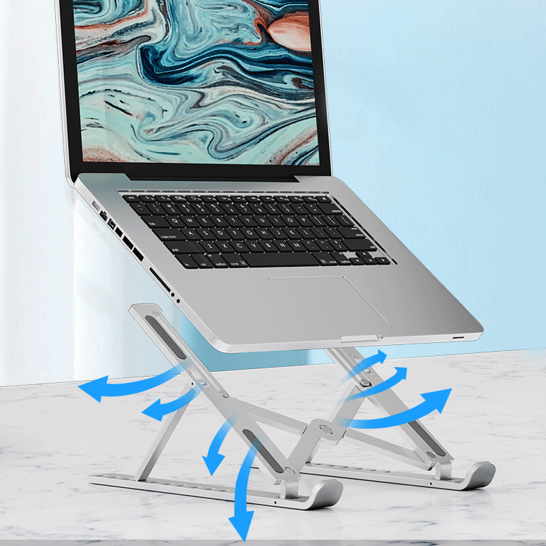 Bakeey-Universal-10-Gear-Height-Adjustable-Heat-Dissipation-ABS-Macbook-Desktop-Stand-Holder-for-10--1769392-6