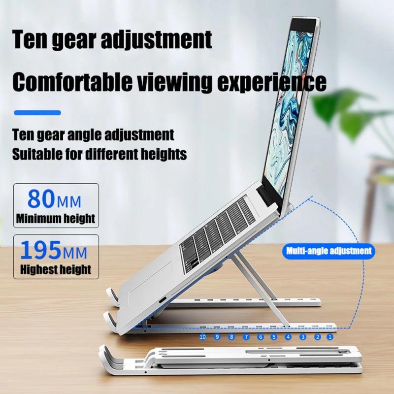 Bakeey-Universal-10-Gear-Height-Adjustable-Heat-Dissipation-ABS-Macbook-Desktop-Stand-Holder-for-10--1769392-8