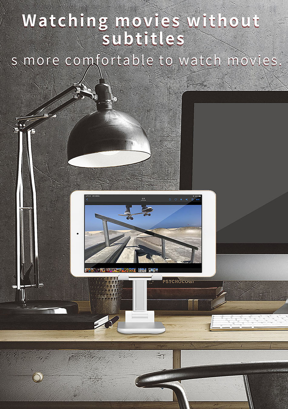 CHHOETECH-Universal-Portable-Telescopic-Desktop-Stand-Phone-Holder-with-Mirror-for-Samsung-1666501-7