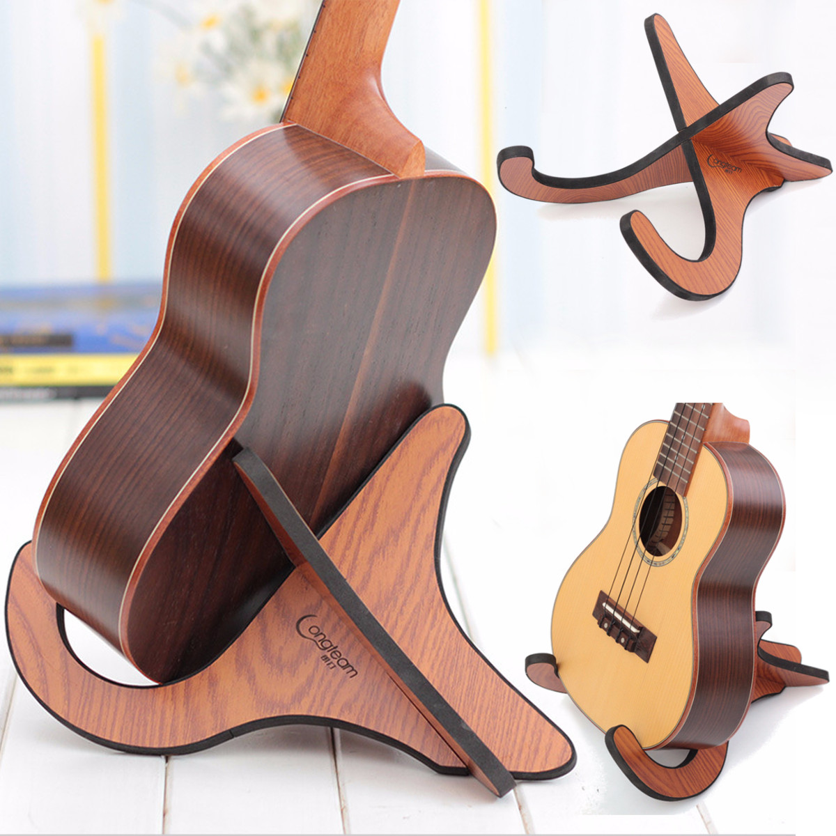 Multifunctional-Wooden-Guitar-Ukulele-Tablet-Holder-Desktop-Bracket-Stand-1876166-8