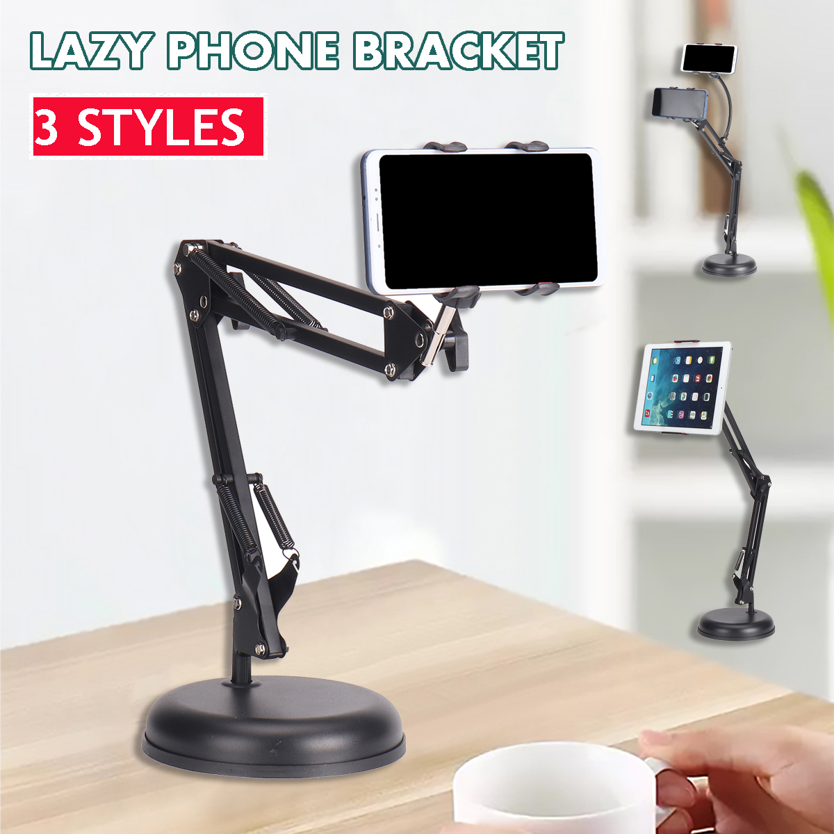 Multiple-Styles-Universal-Flexible-Lazy-Bracket-Phone-Holder-Car-Bed-Desk-Mount-Stand-1725997-2