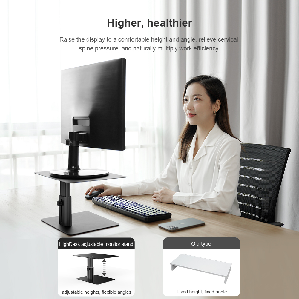 Nillkin-N6-Multiple-Adjustable-Height-Aluminum-Alloy-Macbook-iMac-Monitor-Stand-Holder-with-Storage--1803170-2