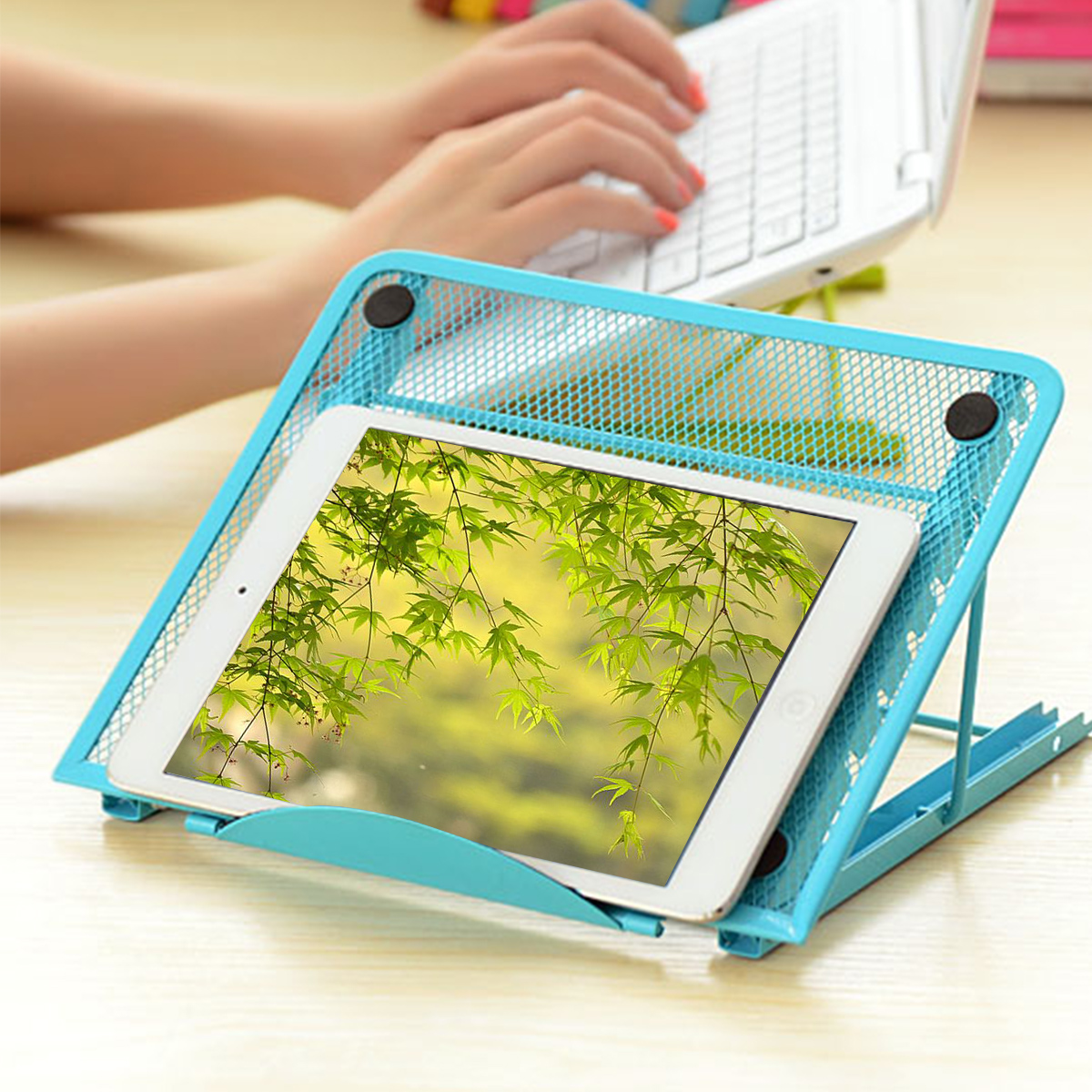 Portable-Adjustable-Angle-Heat-Dissipation-Mesh-Telecommuting-Online-Learning-Desktop-Tablet-Laptop--1673670-24
