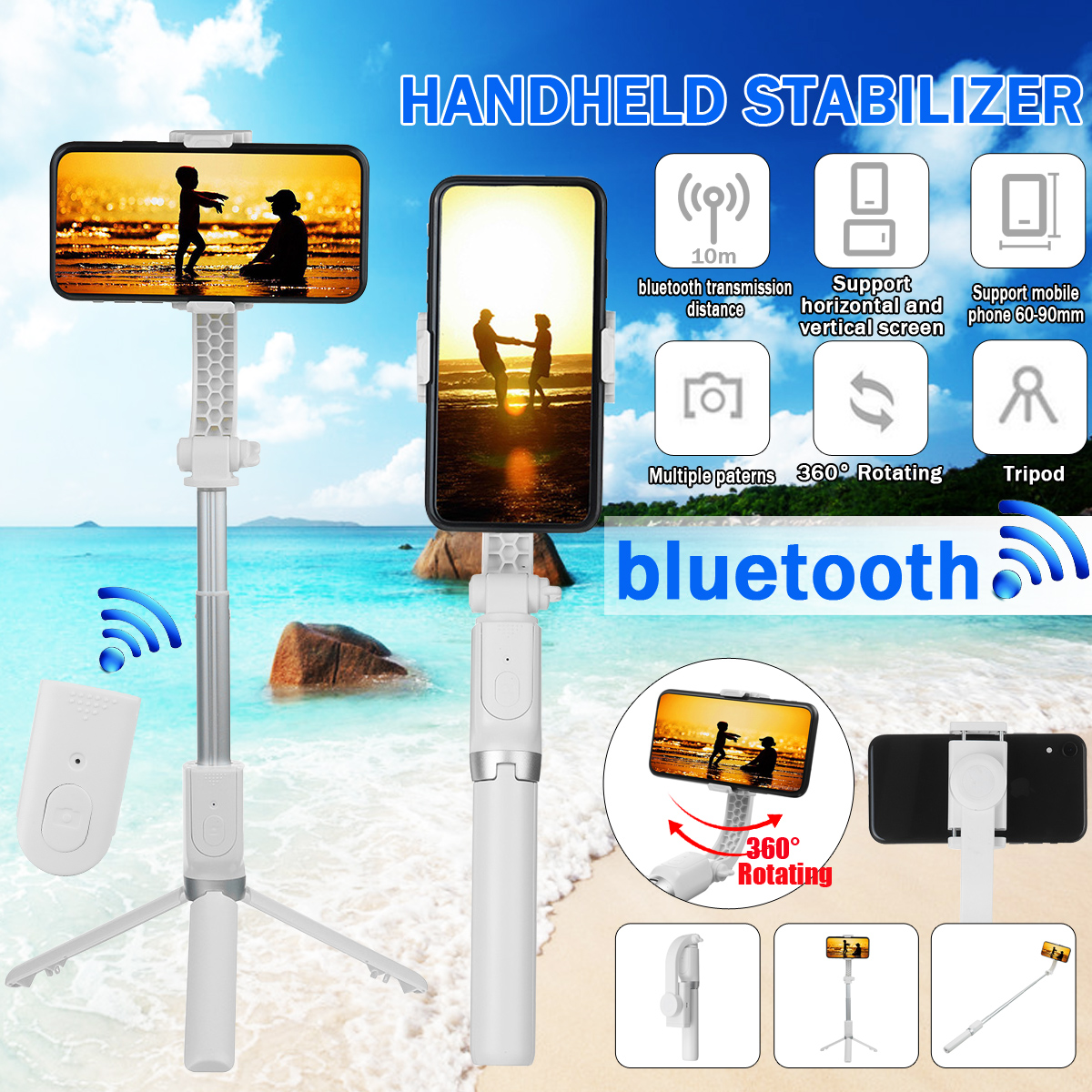 R15-Extended-Telescopic-bluetooth-Wireless-Handheld-Stabilizer-Mobile-Phone-Holder-Stand-for-Outdoor-1822120-1