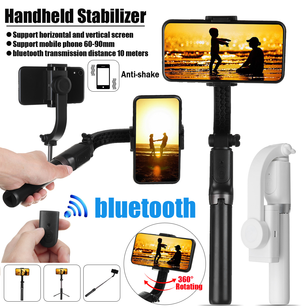 R15-Extended-Telescopic-bluetooth-Wireless-Handheld-Stabilizer-Mobile-Phone-Holder-Stand-for-Outdoor-1822120-2