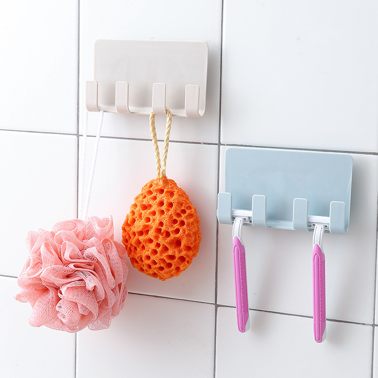 Sticky-Wall-Mounted-Mobile-Phone-Holder-Stand-Bracket-Hanger-with-4-Hooks-1338190-3