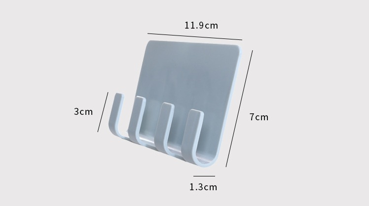 Sticky-Wall-Mounted-Mobile-Phone-Holder-Stand-Bracket-Hanger-with-4-Hooks-1338190-5